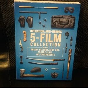 OPERATION: ANTI-HEROES 5 - FILM COLLECTION (DVD) Hellboy Dread Expendables NEW